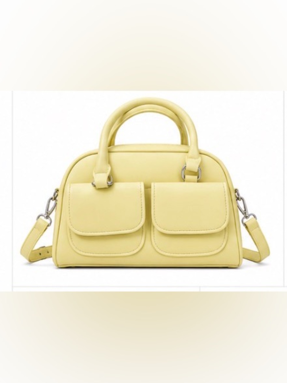 Light Yellow Mini Satchel Crossbody Handbag